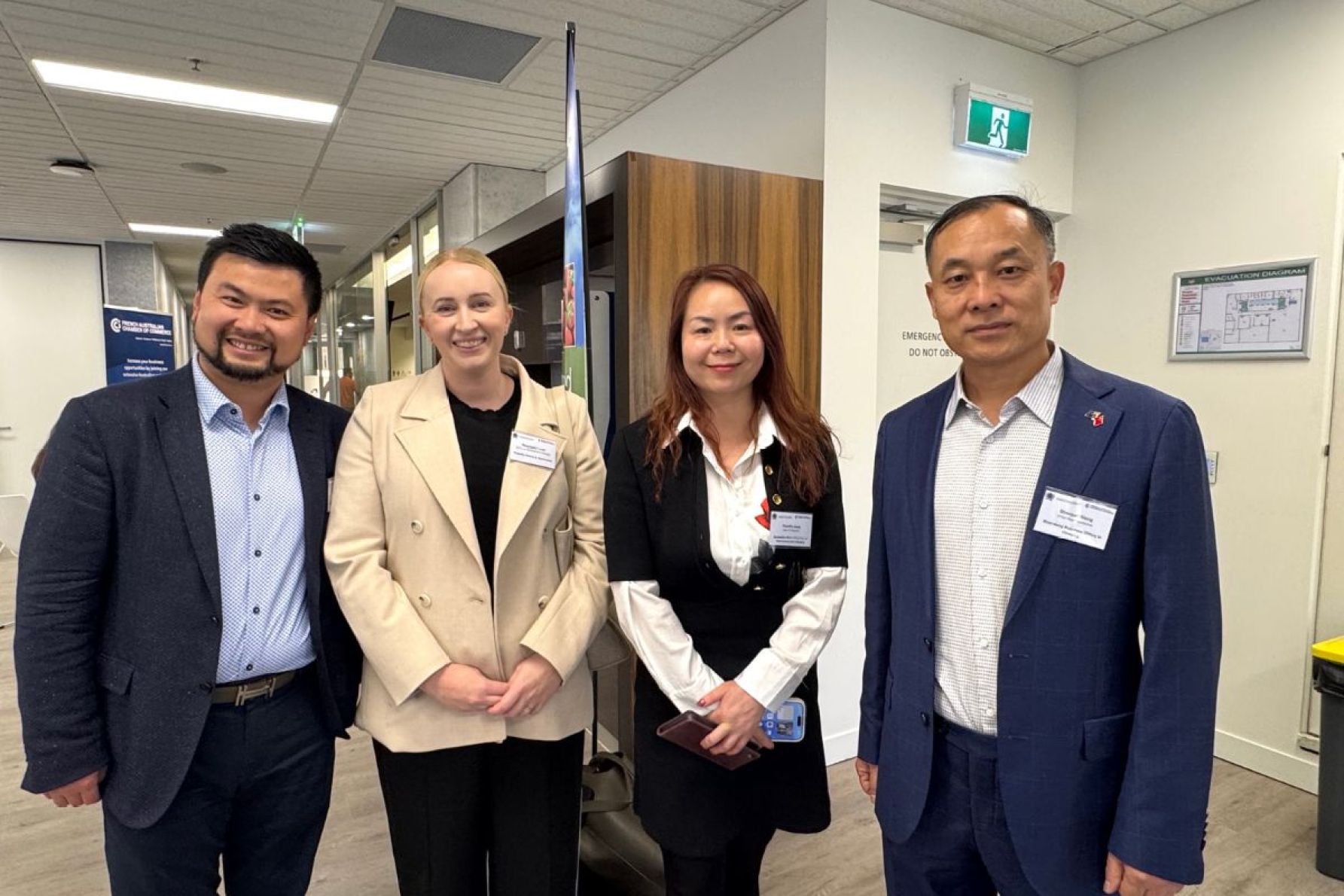 Josh Wong, Stephanie Holst, Dorothy Jiang and Shenjun Wang