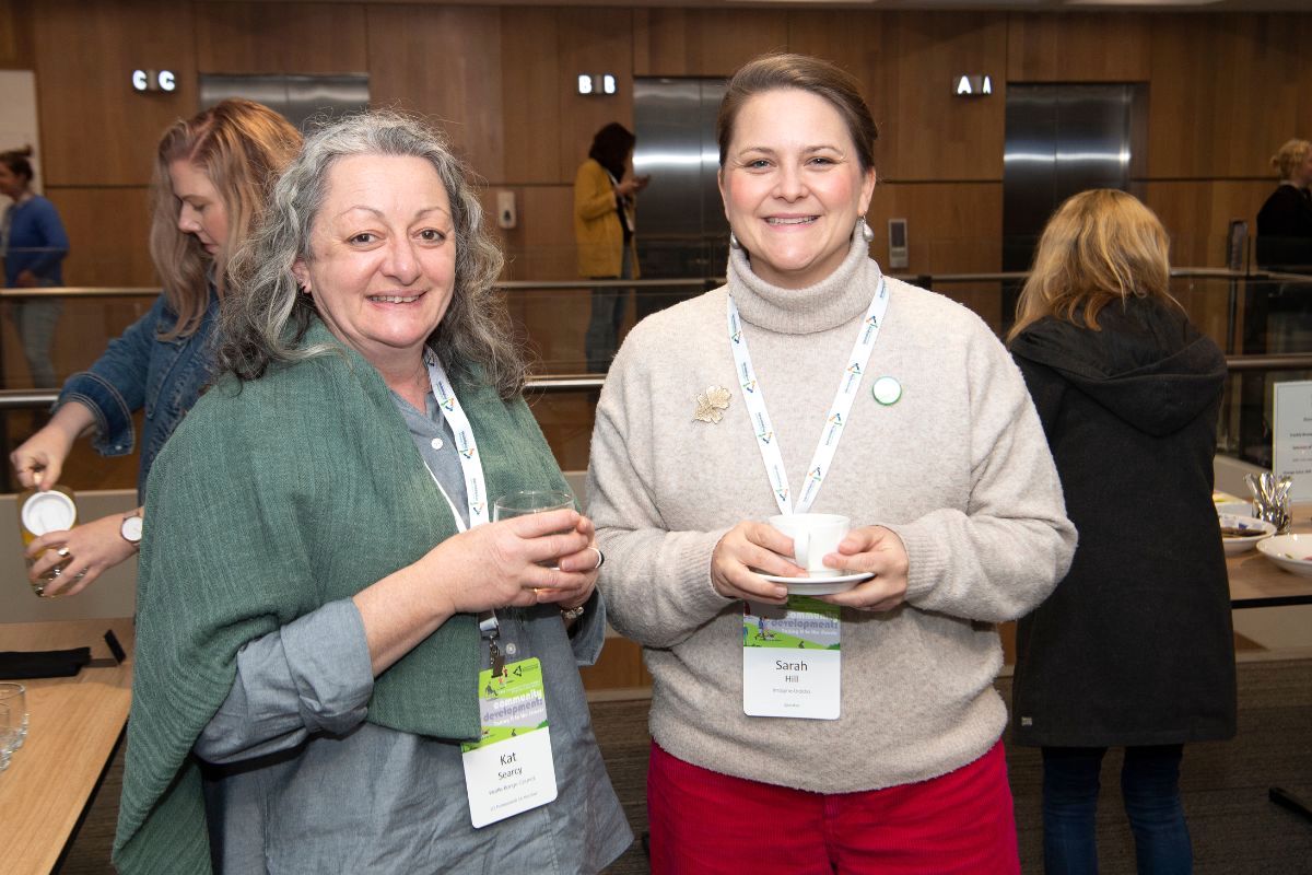Kat Searcy and Sarah Hill