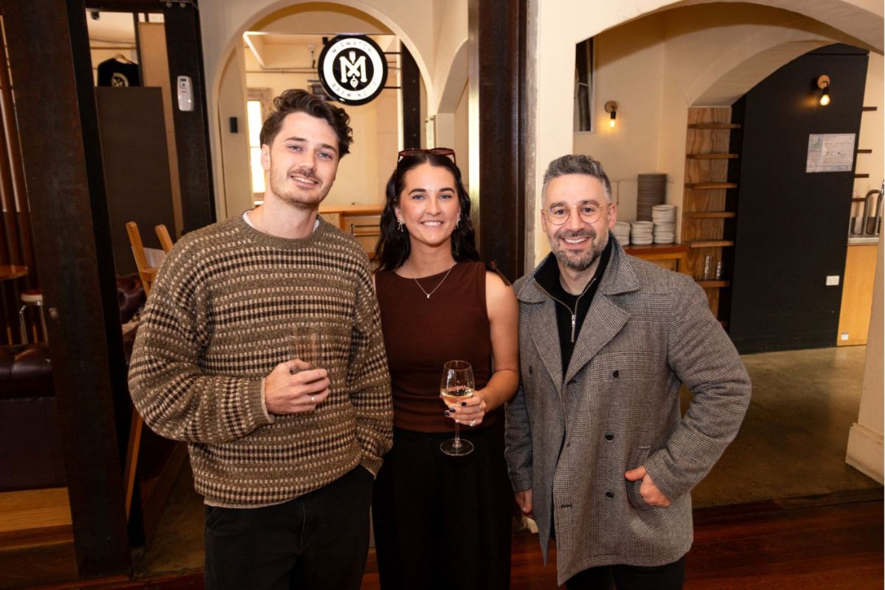 Aron Daley, Maddie Tierney and Michael Gagliardi