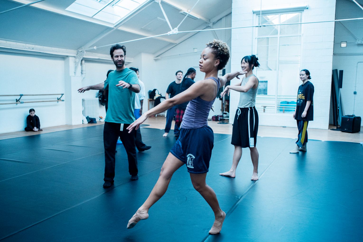 French choreographer Benjamin Millepied of L.A. Dance Project, directs a rehearsal of Gems, which is the centrepiece of this year's Brisbane Festival.