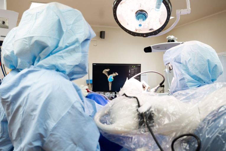 Thumbnail for First robotic surgery gives granny '15 minutes of fame'