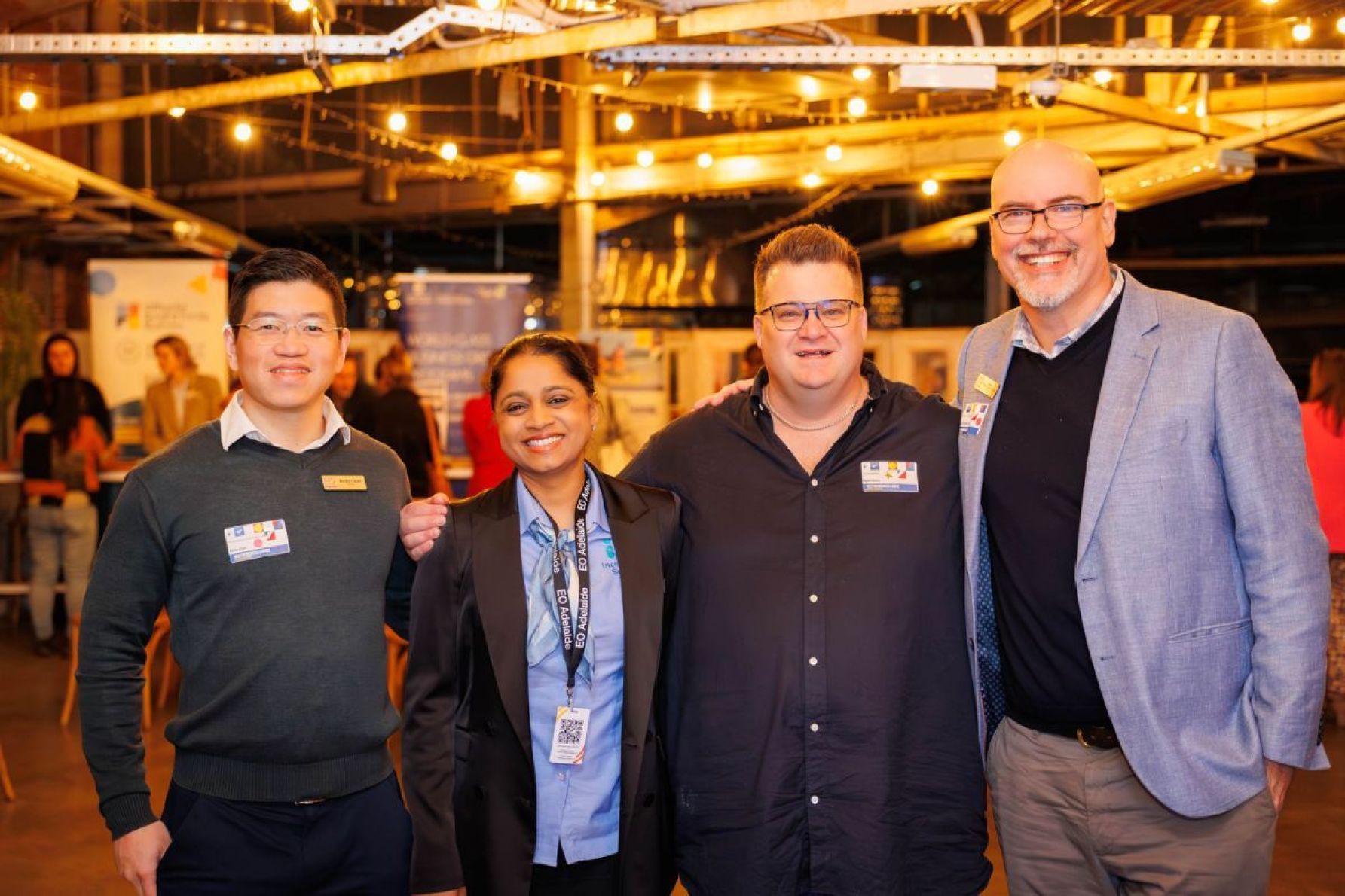 Ricky Chau, Anisha Sanghavi, Ryan Jones and James Chapman-Smith