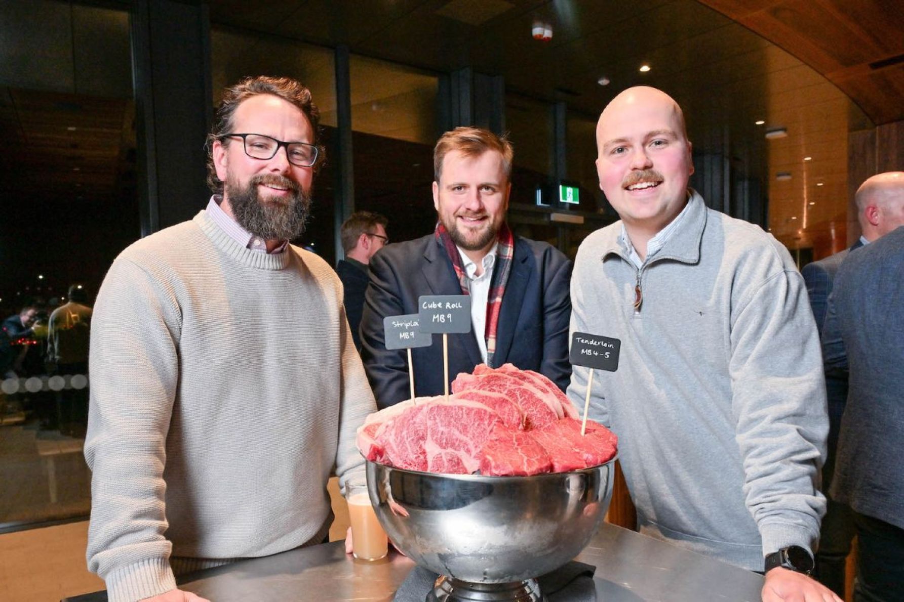 Sam Burt, Josh Cooke and Baxter Eckert