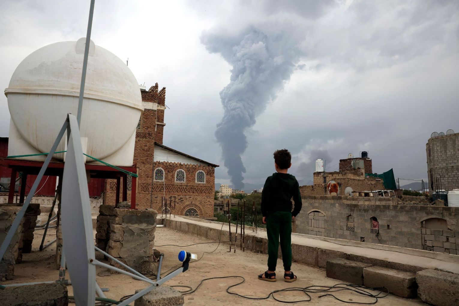 The strikes are the latest in more than a year of direct attacks and counterstrikes. Picture: EPA