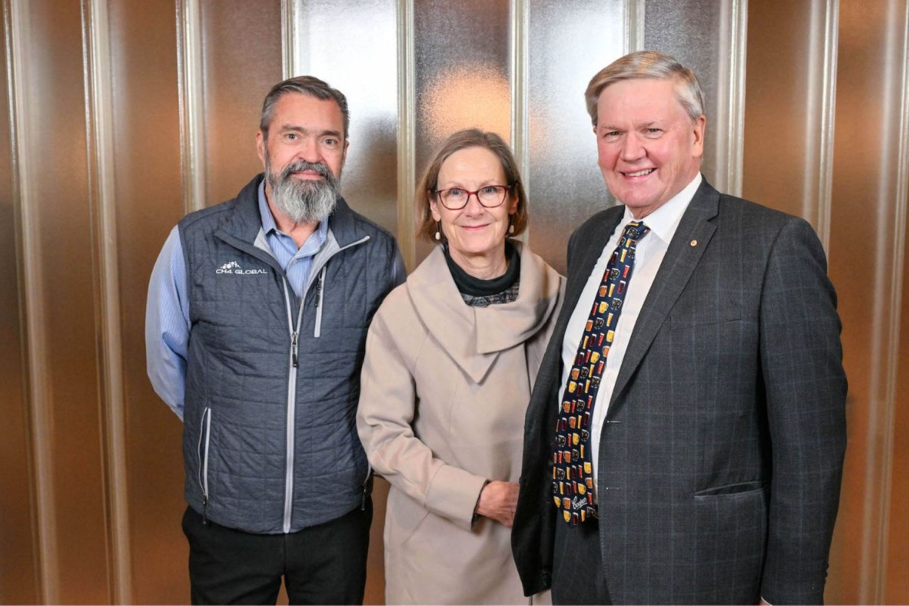 Steve Meller, Barbara Cooper and Tim Cooper