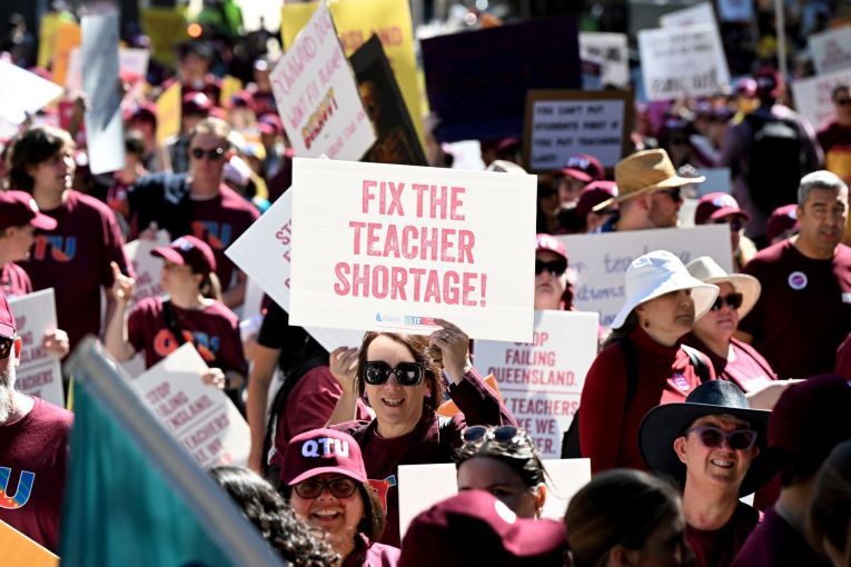 Thumbnail for CBD standstill as teachers marched on parliament