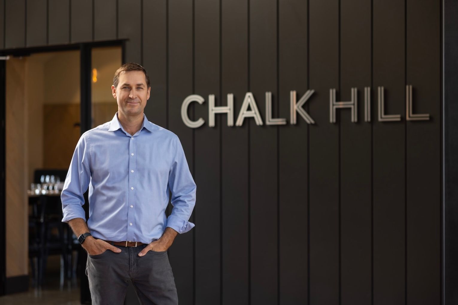 Chalk Hill Wines managing director Tom Harvey.