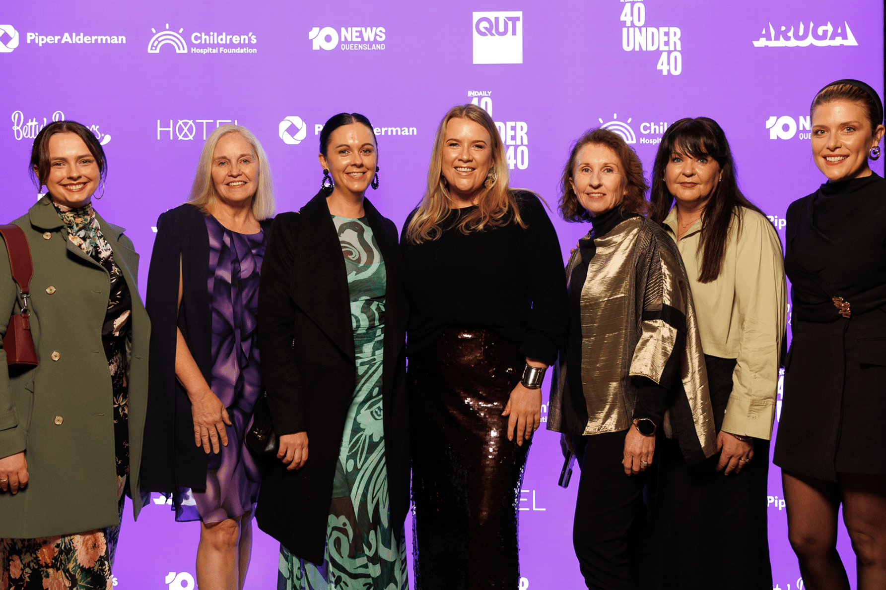 Jodie Pattinson, Alyce Renderos, Alex Grosvenor, Debra Bela, Zoe Engeman, Paige Hilditch-Maguire and Ciarn Amour