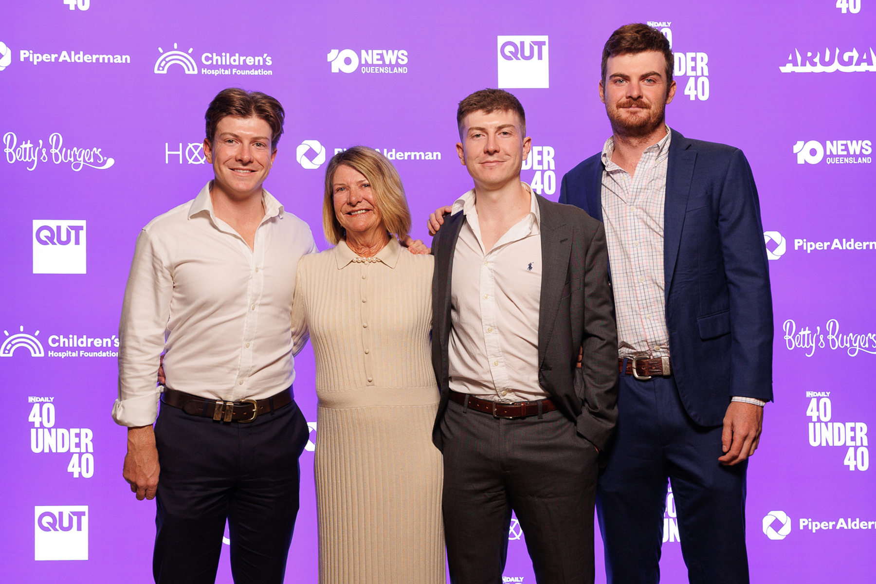 Jonathon, Harrison, Eddie and Louise Rostron