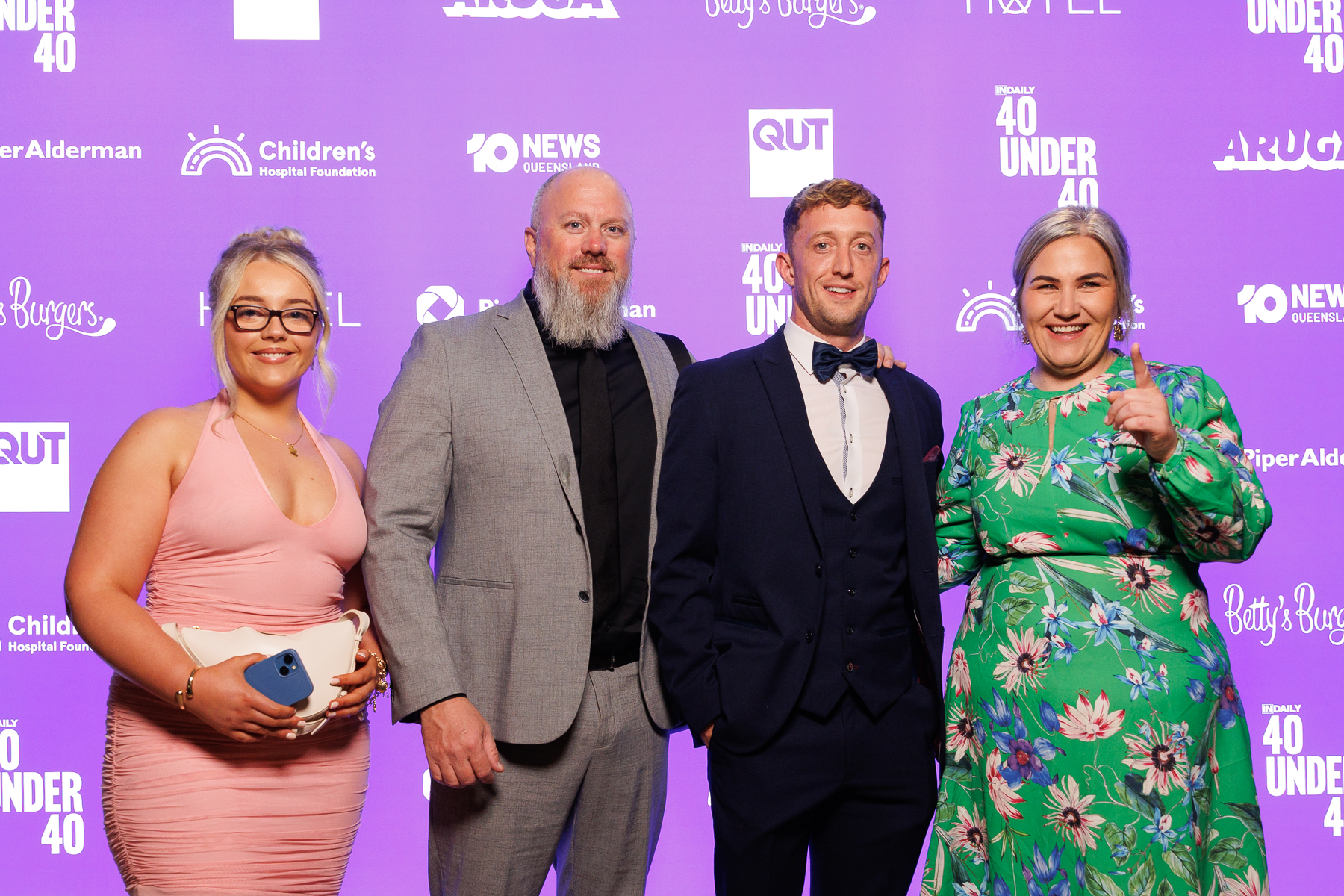 Emma Dempsey, Nathan Barnwell, Matt Crossan and Lauren Duffy 