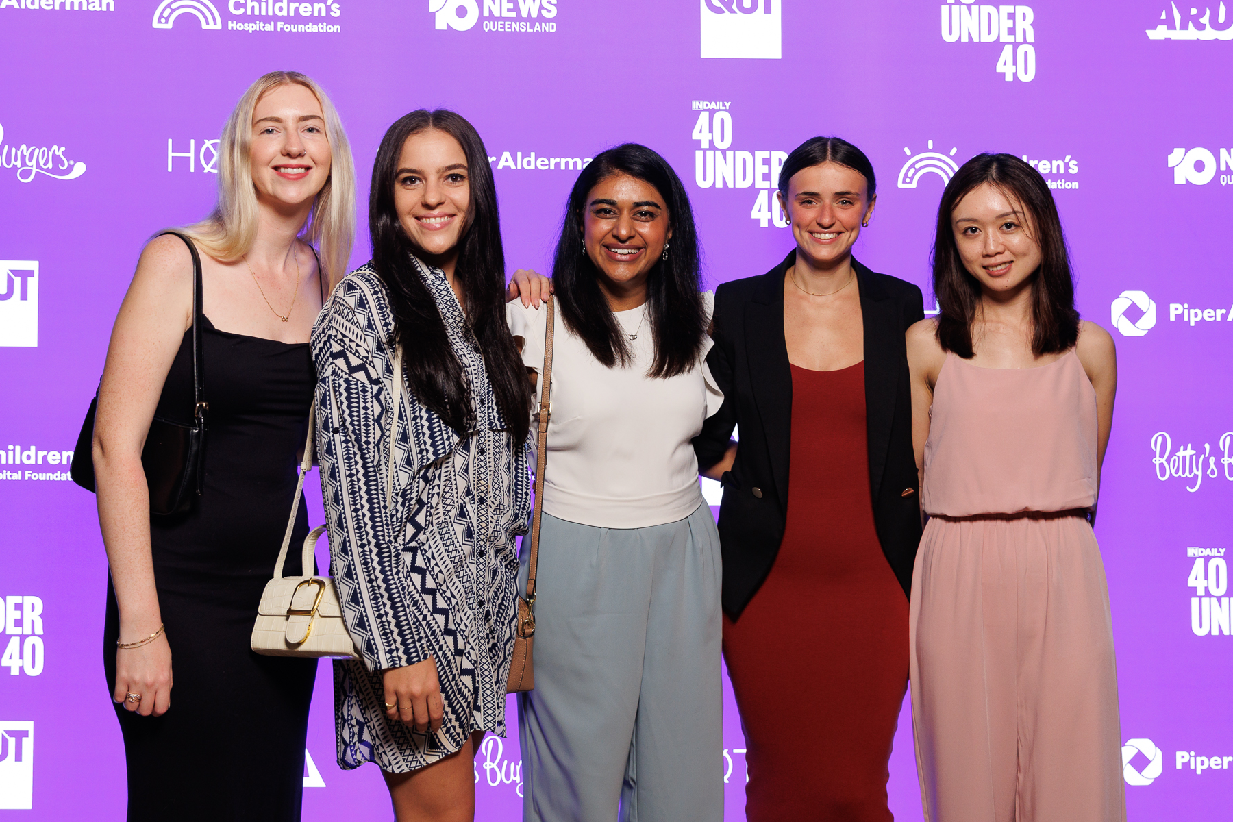 Michaela Carr, Sian Curtis, Tejal Narotam, Victoria Legarde and Erica Boon 