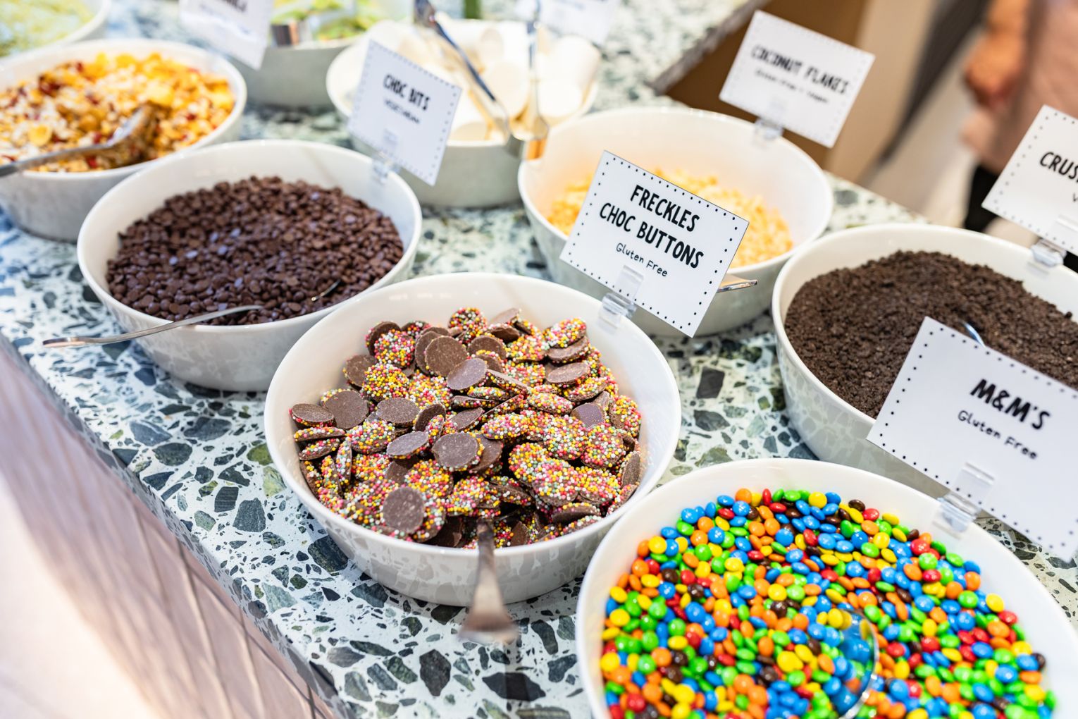 Toppings at Cocoflufferia by Goji