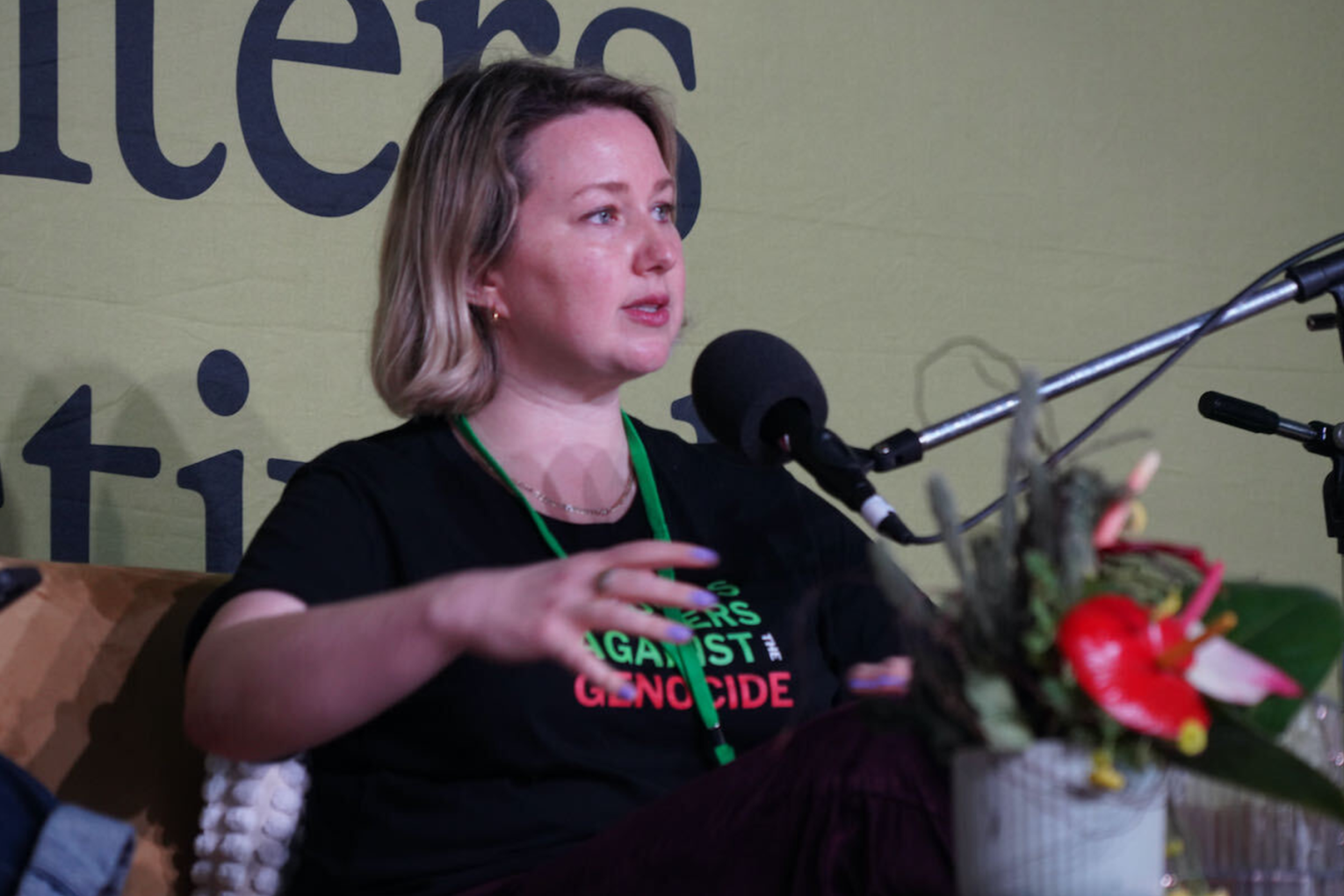Hannah Kent speaking at Byron Writers Festival 2025