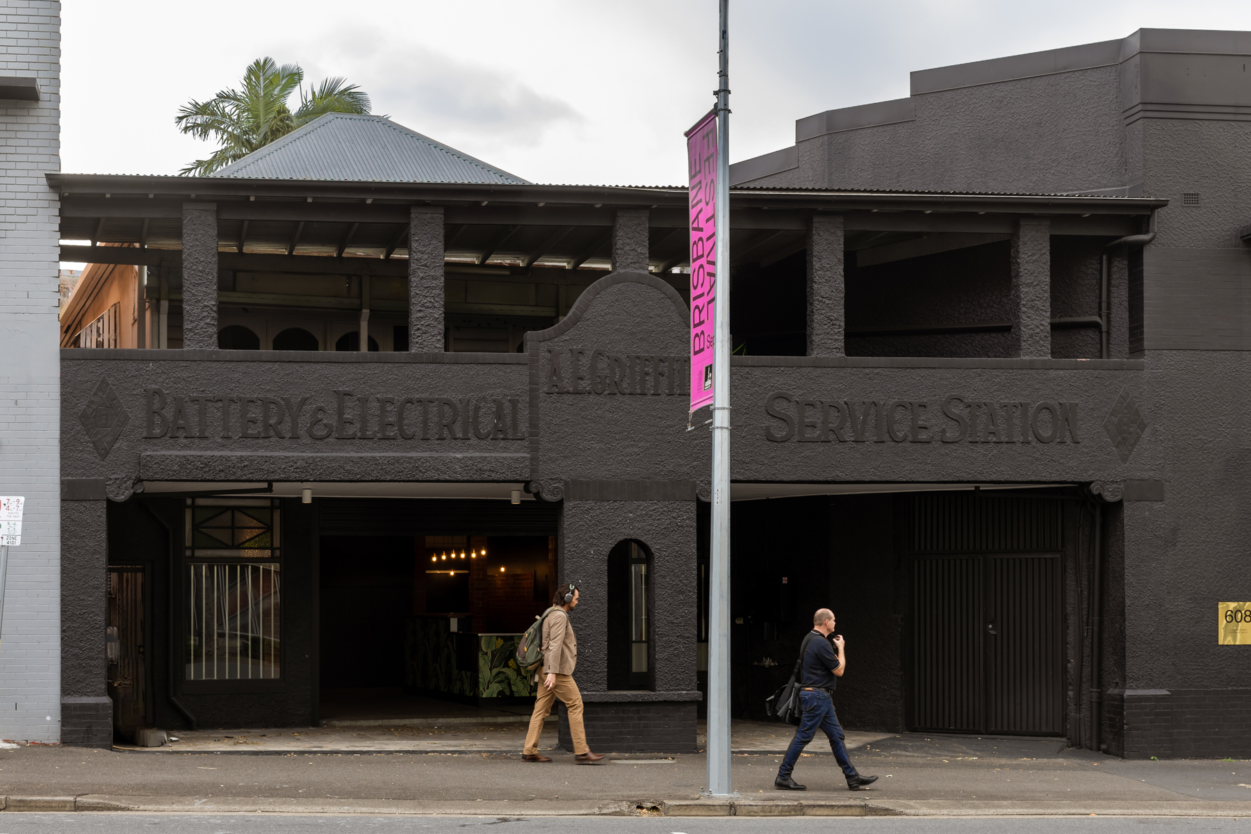 The Alfred E. Griffiths Service Station on Wickham Terrace in The Valley | Credit: James Frostick