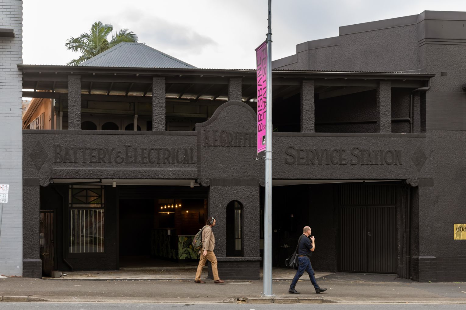 The Alfred E. Griffiths Service Station on Wickham Terrace in The Valley | Credit: James Frostick
