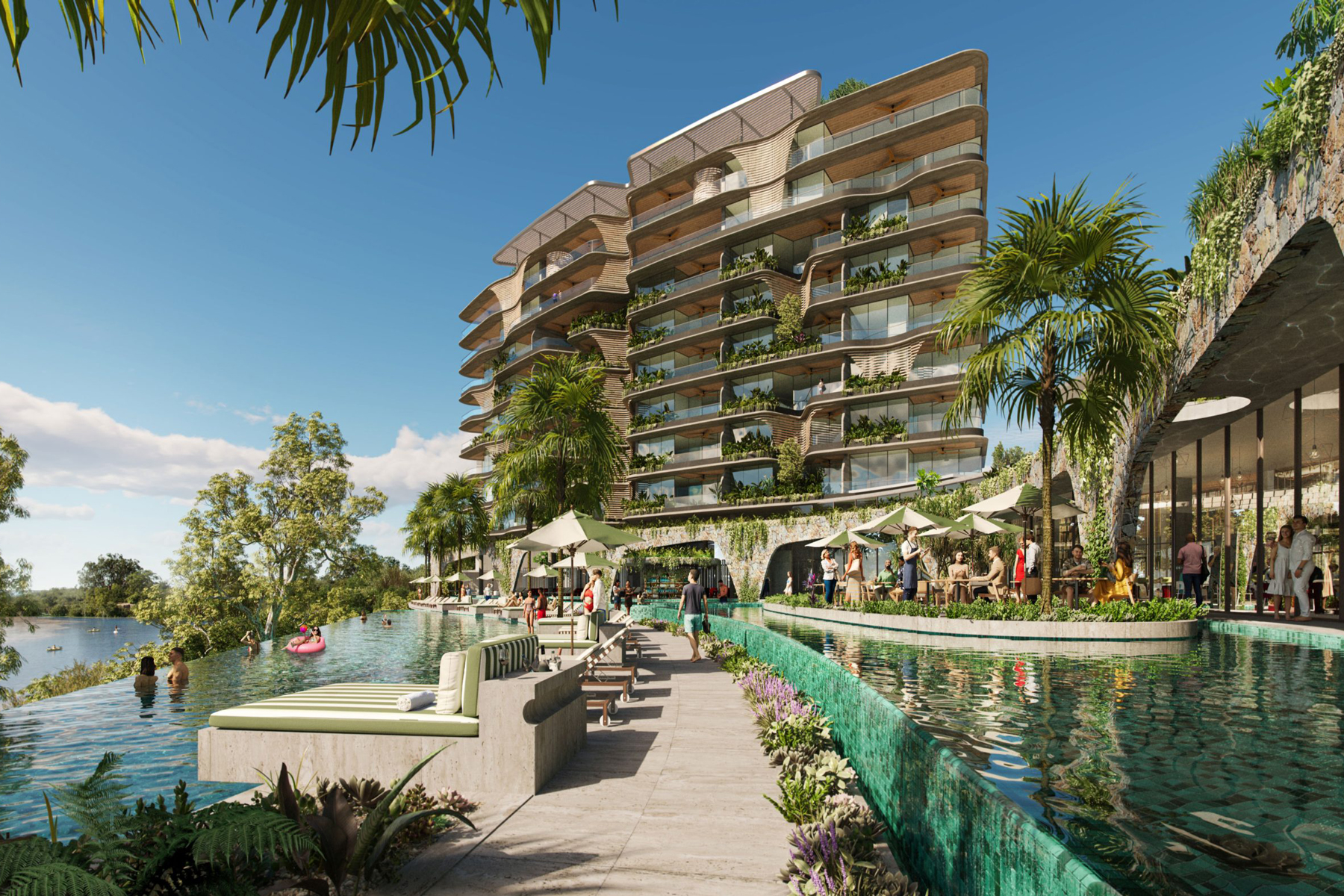 Artist impression of The Comiskey Group's Sandstone Point expansion. Image: The Comiskey Group