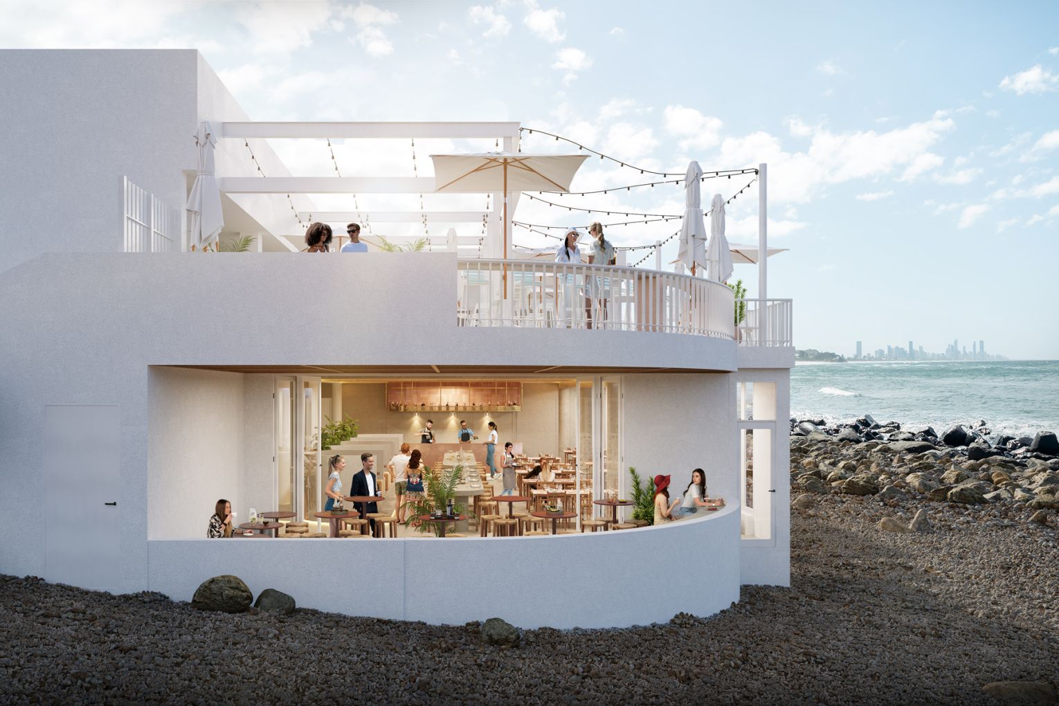 Artist impression of The Bathers Burleigh Pavilion, image supplied