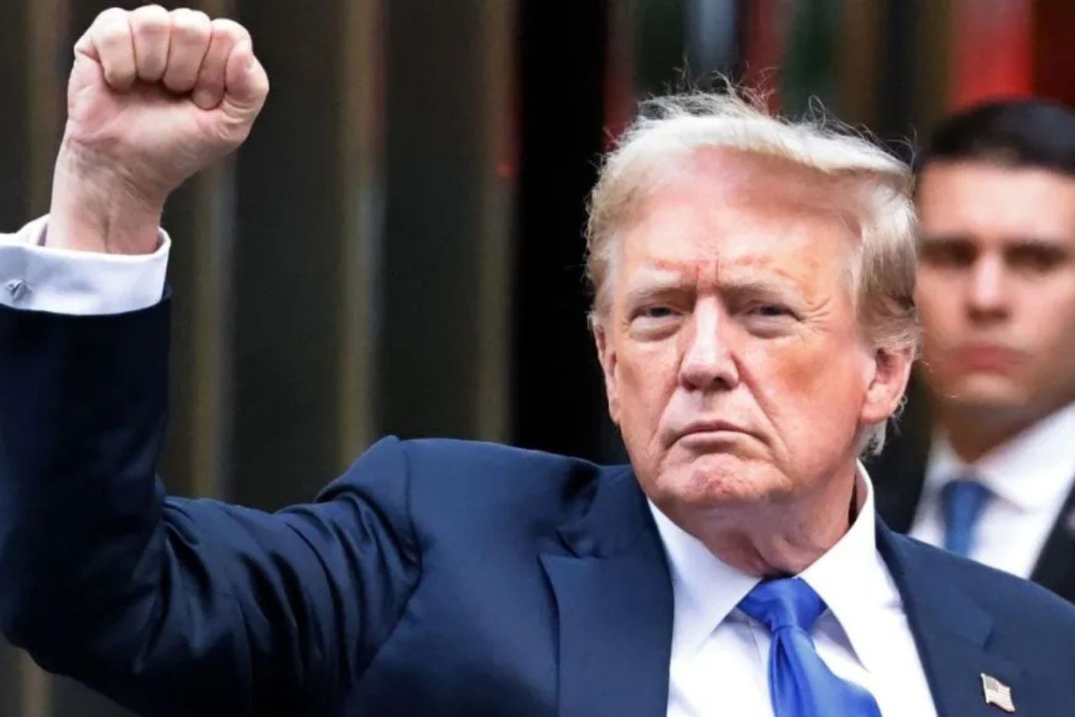 US President Donald Trump expressed his delight on social media at having the huge fine quashed.