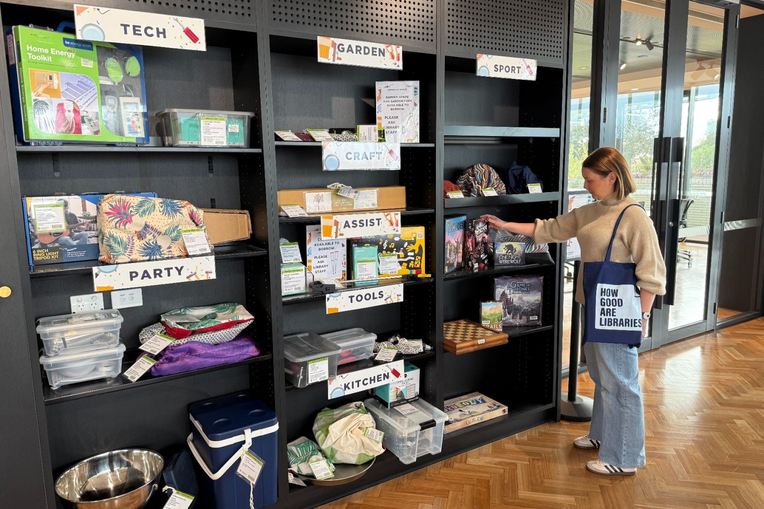 The Prospect Library of Things lets users explore new equipment, get tasks done or practise new skills.