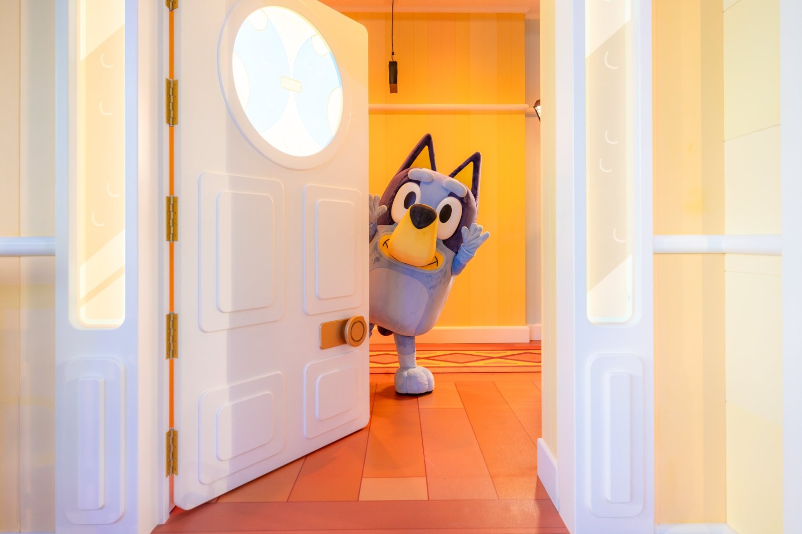 Bluey's World has new attractions and has been extended into 2026 and that's made one young Blue Heeler a very happy girl.