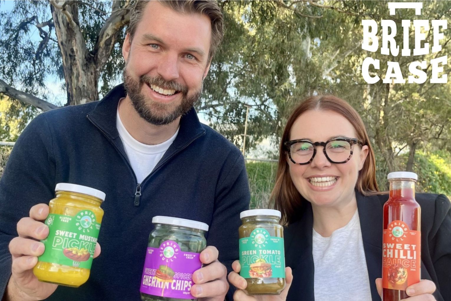 Spring Gully Foods managing director Rusell Webb and director Tegan Hack. Photo: Supplied