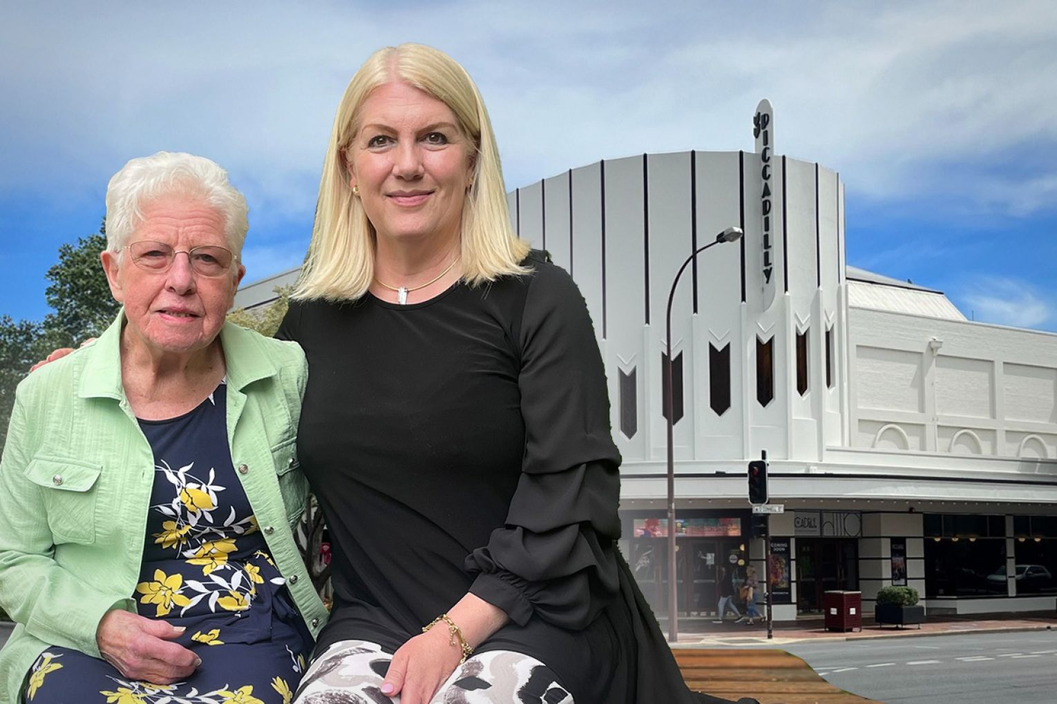 Lorna Wallis will pass on the reins to her daughter, Michelle Wallis. Photo: Charlie Gilchrist/InDaily and supplied. Graphic: James Taylor