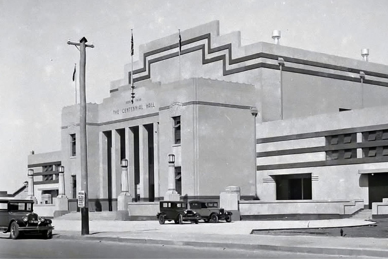 Now demolished, the Art Deco Centennial Hall was built in 1936 to mark 100 years since the colony of South Australia was founded. Photo: Supplied