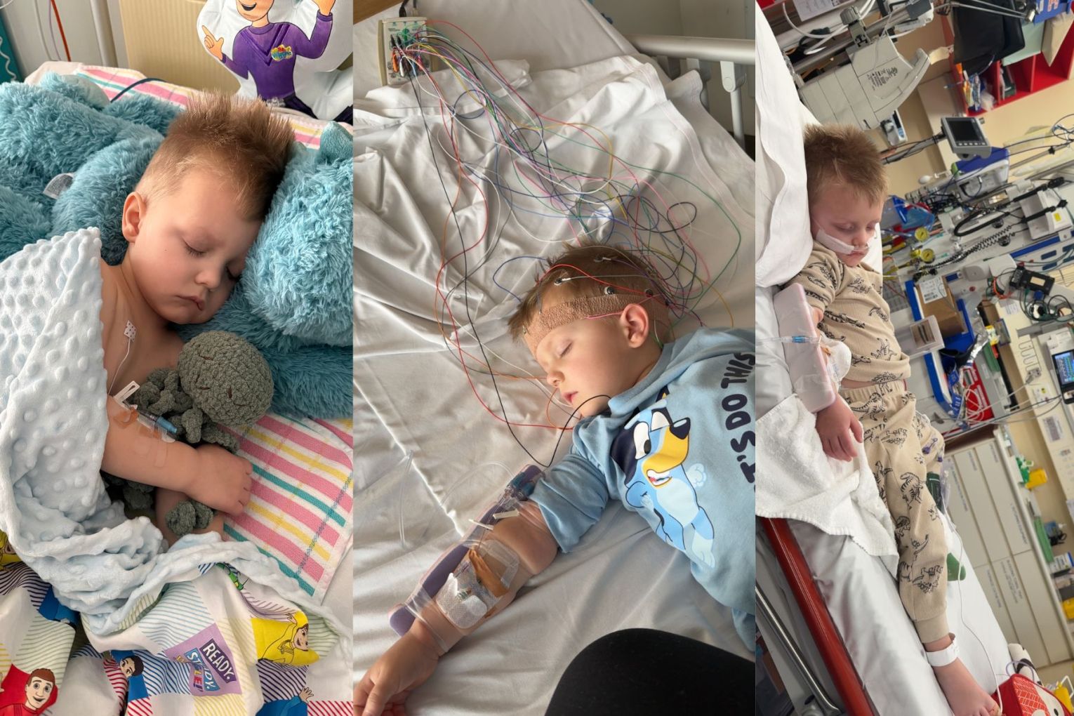What started out as influenza became inflammation of the brain and brain damage for three-year-old Bussenschutt. Photos: Supplied
