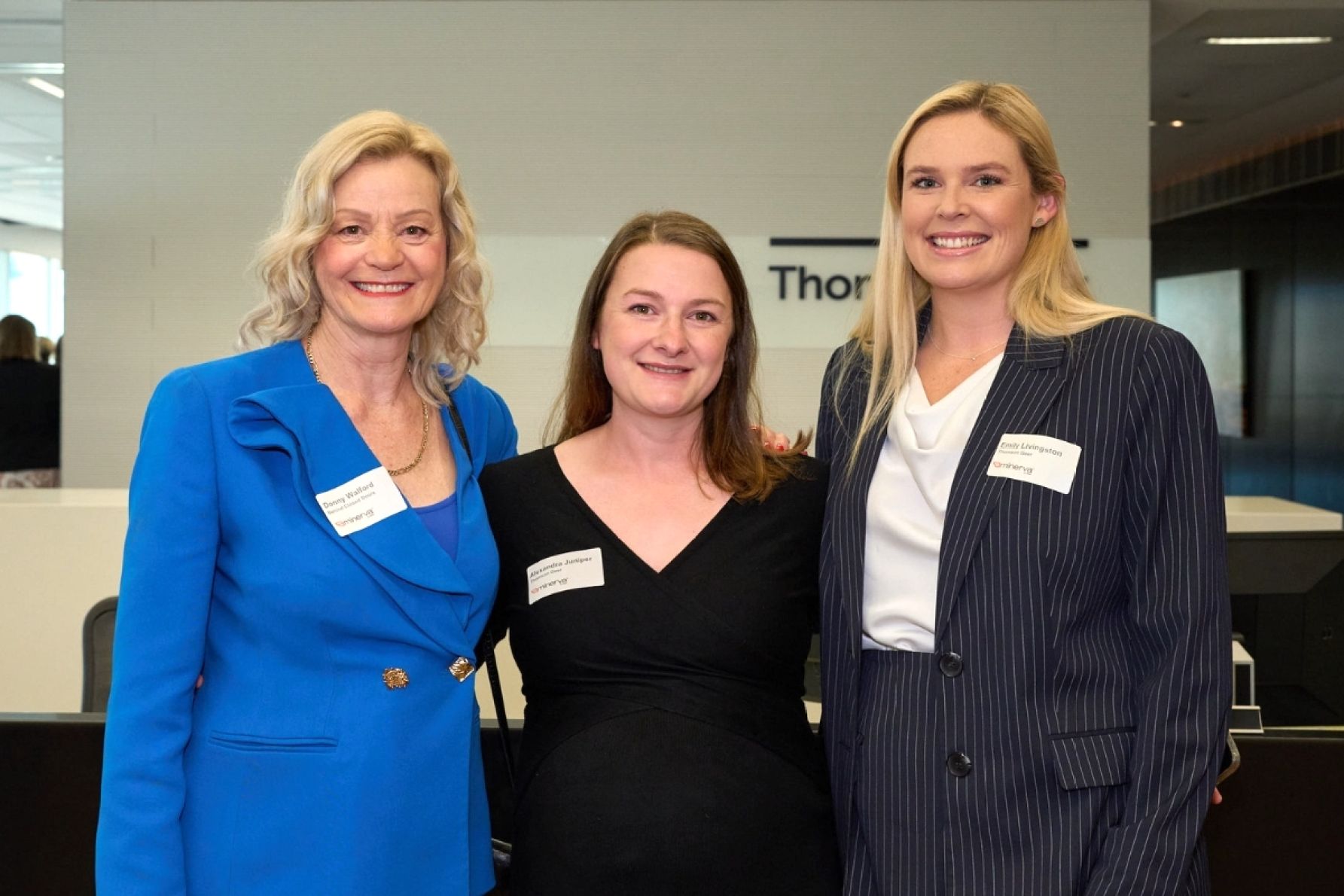 Donny Walford, Alexandra Juniper and Emily Livingston