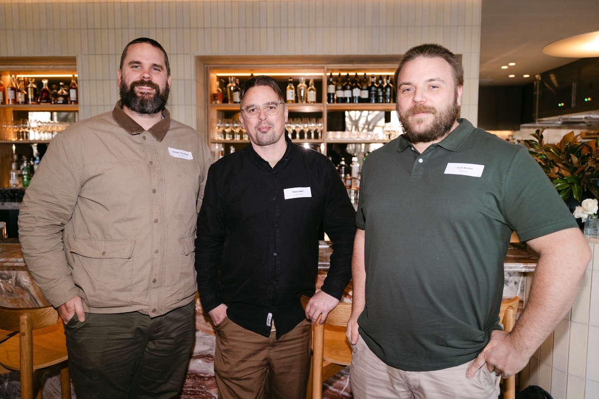 Graham Holmberg, Ross Ganf and Jack Nisbet
