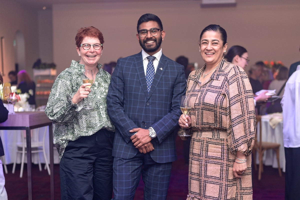 Morna Young, Vibu Kumaravel and Marjolein Chandler