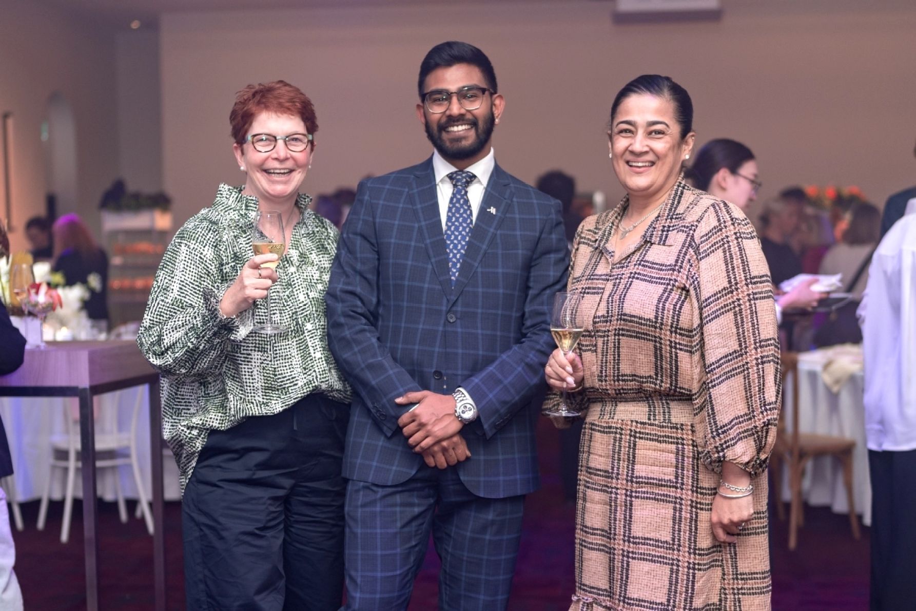 Morna Young, Vibu Kumaravel and Marjolein Chandler