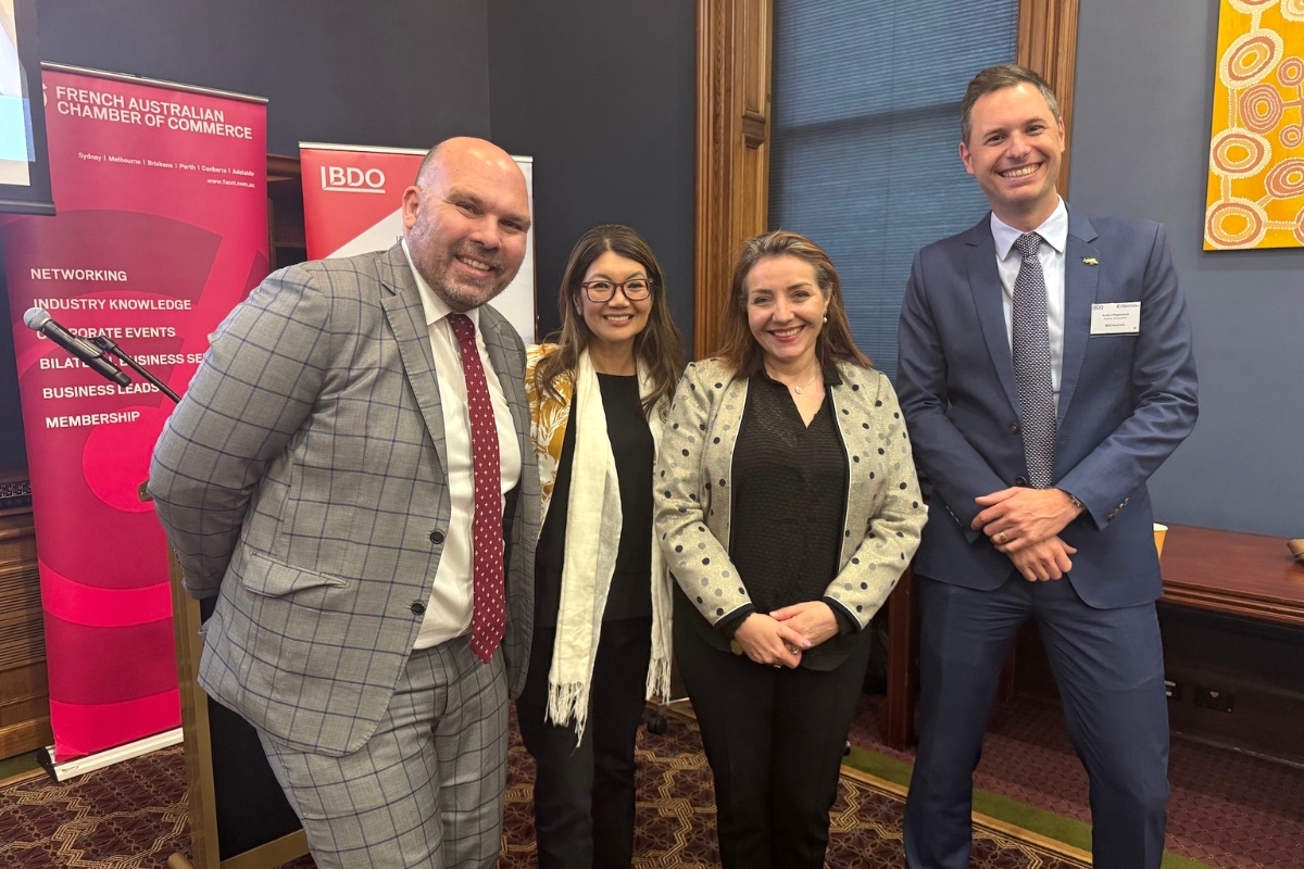 Justin Hanson MP, Jing Lee MLC, Florence Masters and Anders Magnusson