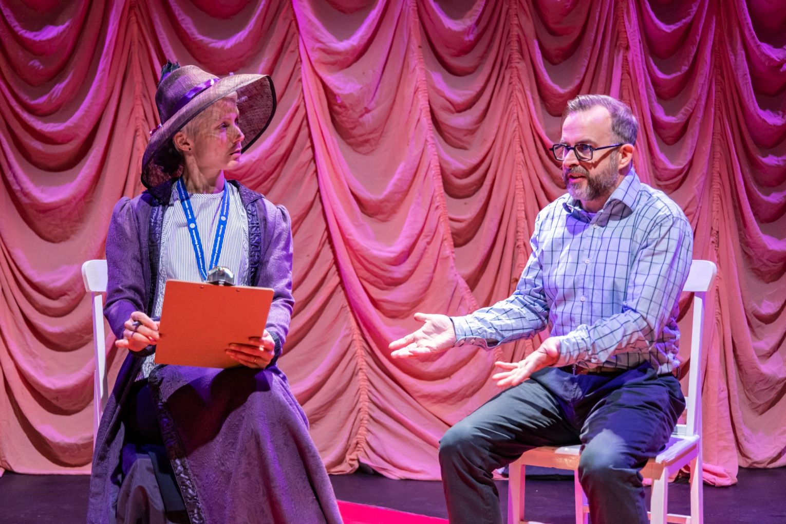 Rebecca Bower and  John Leary star in the genre-busting play, The Platypus, at Brisbane Festival.  Photo: Mark Gambino