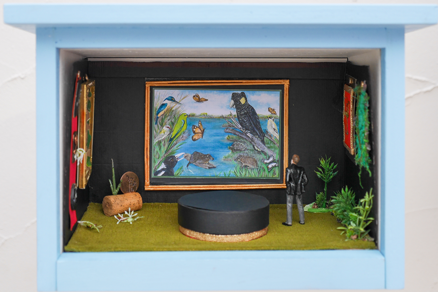 Yolanda C Boag's Keepers of Life is one of the items on display at the Tiny ArtWorks exhibition.