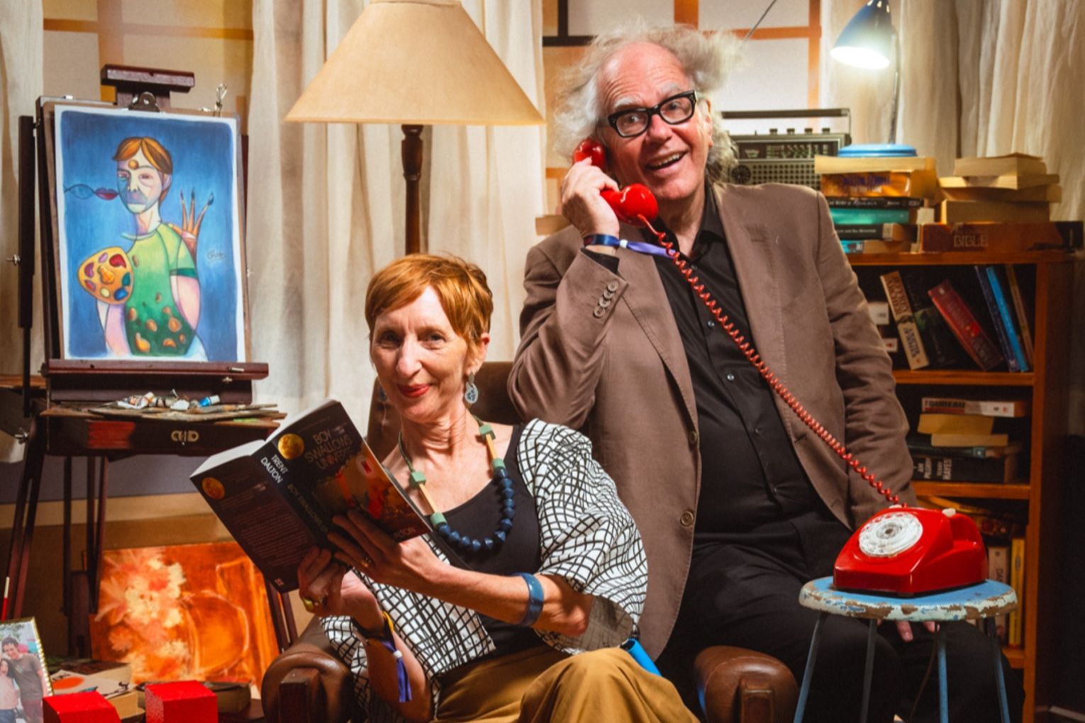 Phil Brown and his wife Sandra McLean at the world premiere of Netflix series Boy Swallows Universe, based on Trent Dalton's best-seller.  Dalton is one of the many people who turn up in Brown's upcoming memoir, Confessions of a Minor Poet.