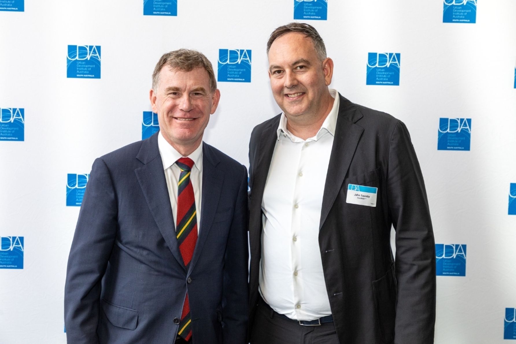 Planning Minister Nick Champion MP and John Taarnby