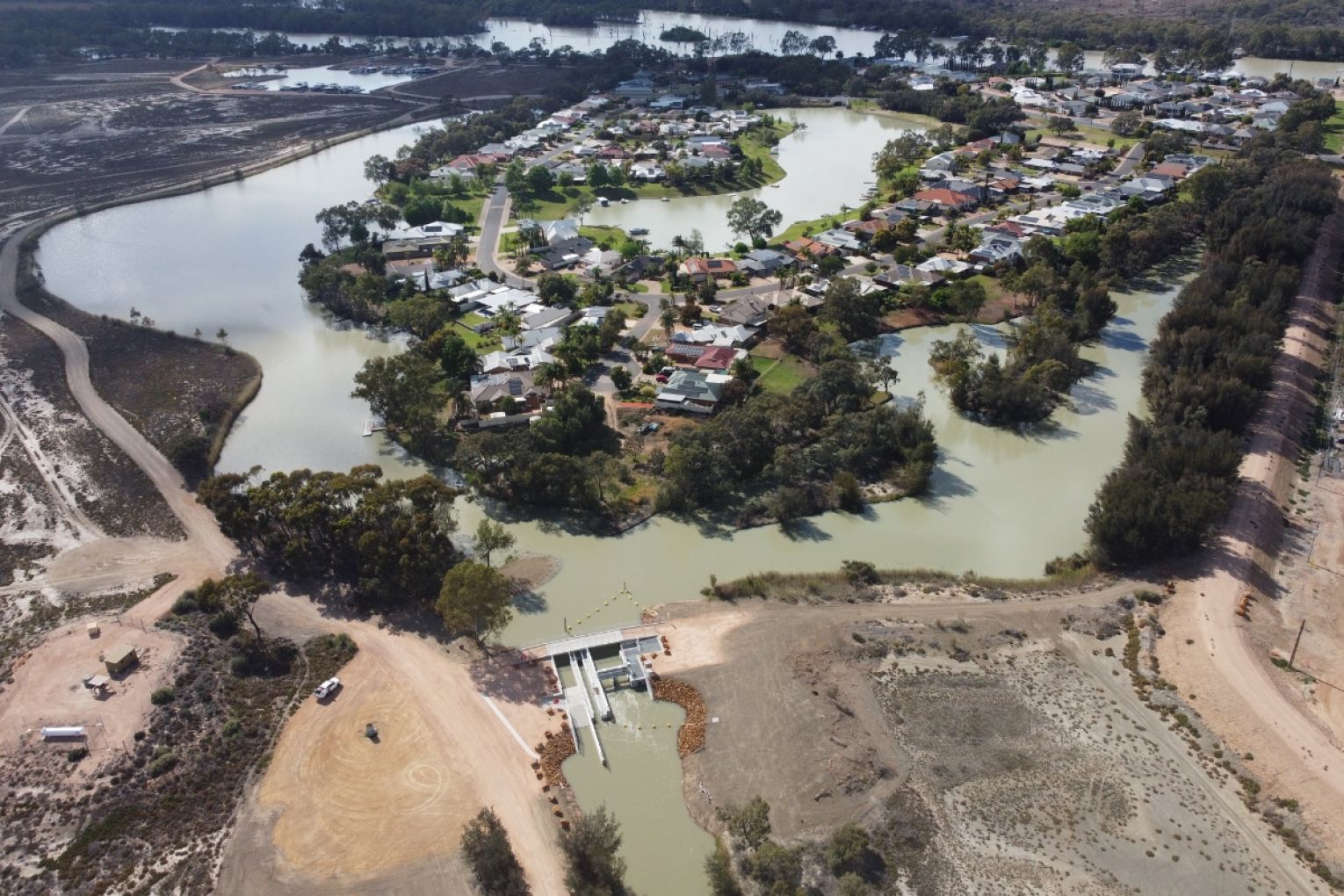 A multimillion-dollar gateway to Bookmark Creek will boost Murray Cod and turtle habitat. Picture: supplied