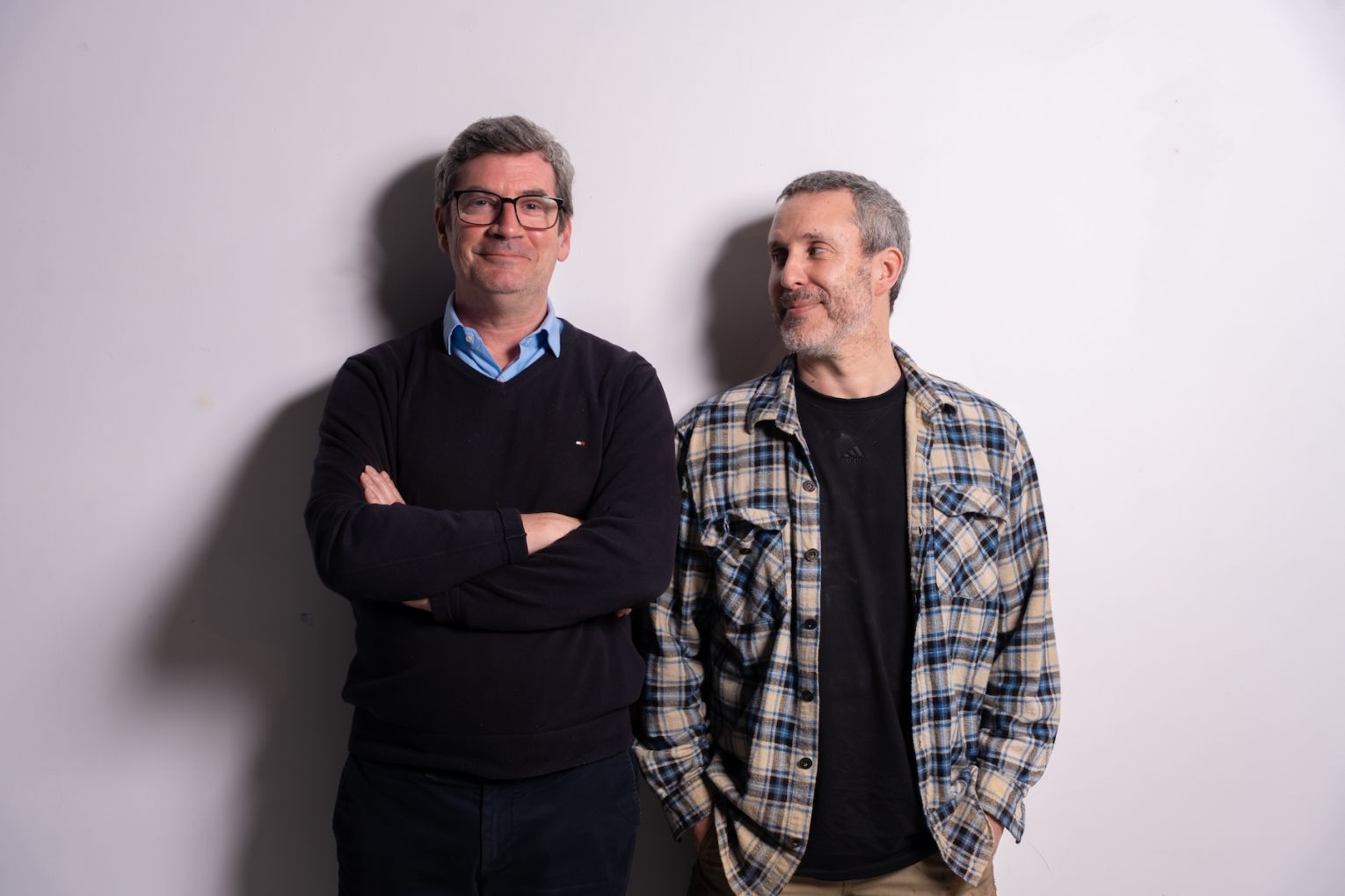 Flying Penguin Productions founder David Mealor (left) with regular collaborator and star of the upcoming American Song, Renato Musolino (right). Photo: Matt Byrne / Supplied