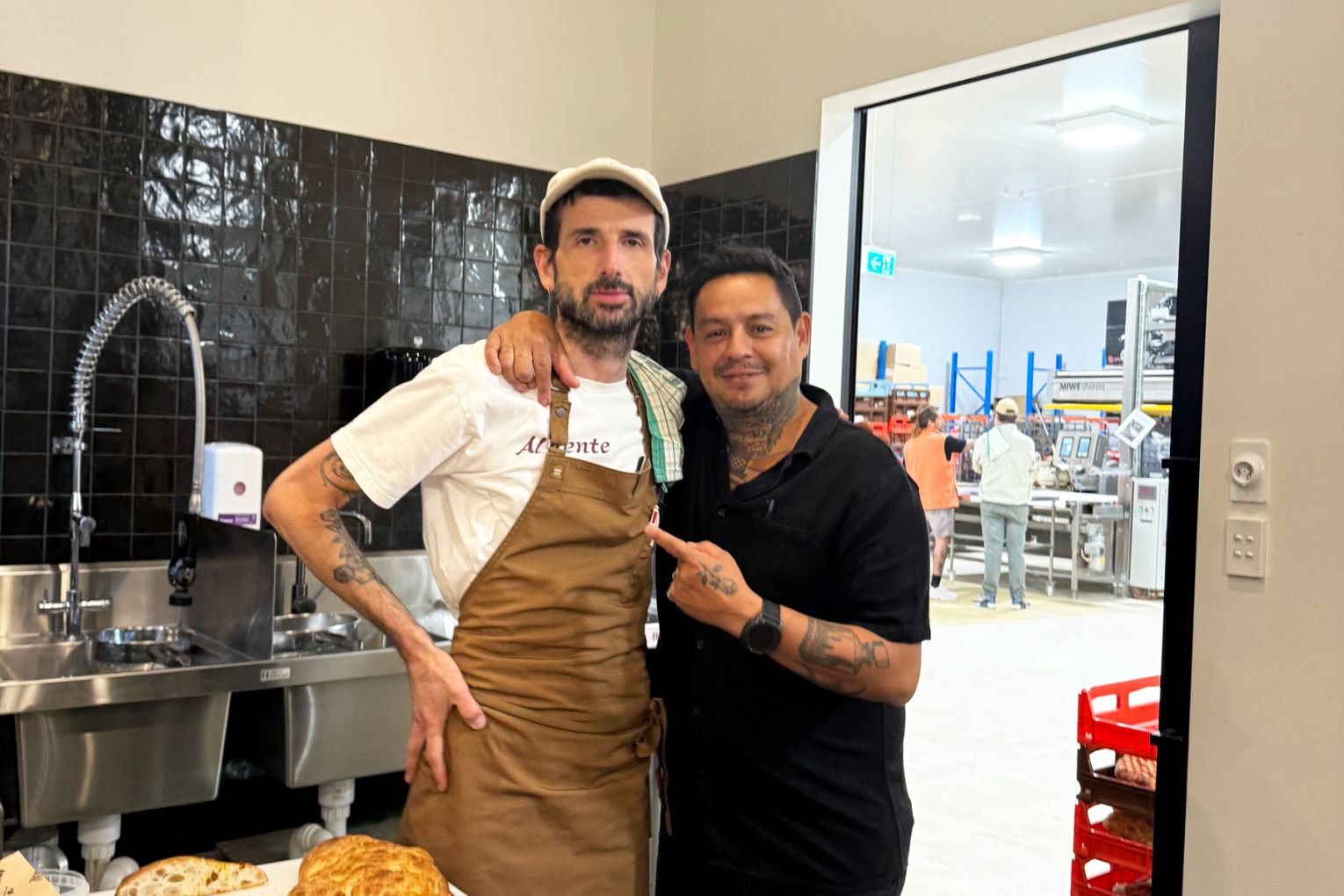 Chef Frankie and Sam Saulwick from The Bread Social