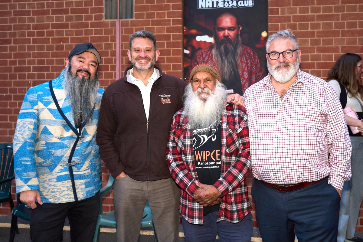 Damien Shen, Kyam Maher MLC, Major "Moogy" Sumner AM and Mickey O'Brien