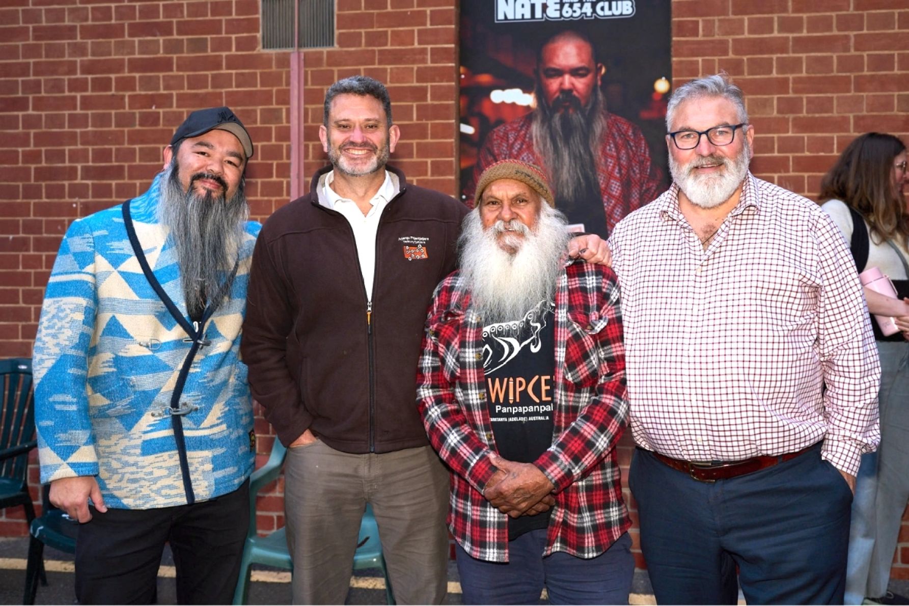 Damien Shen, Kyam Maher MLC, Major "Moogy" Sumner AM and Mickey O'Brien
