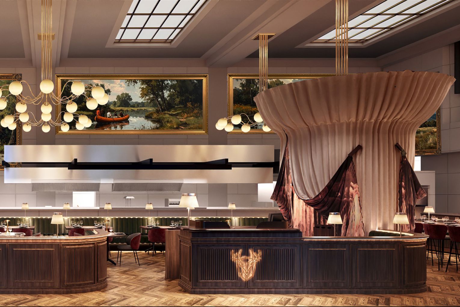 The interiors