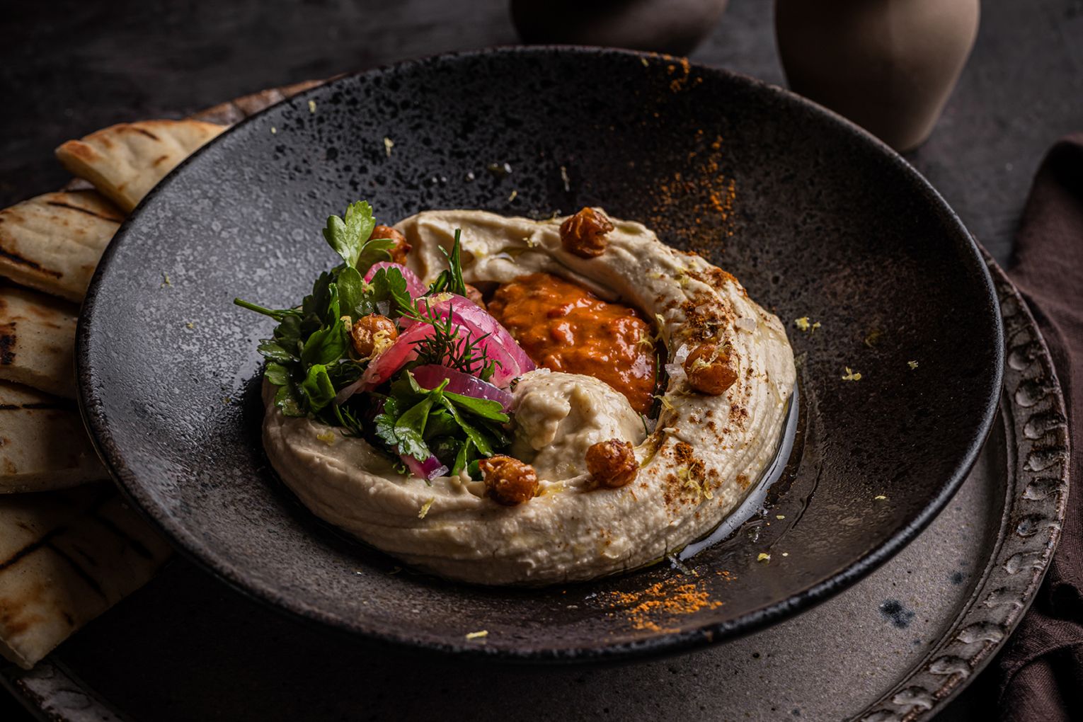 Hummus plate