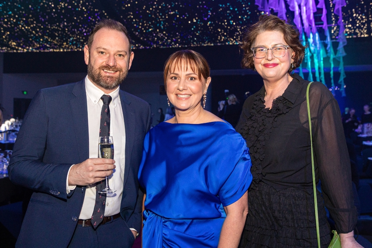 Jarrod Cartwright, Kelly Richards and Victoria Pearce