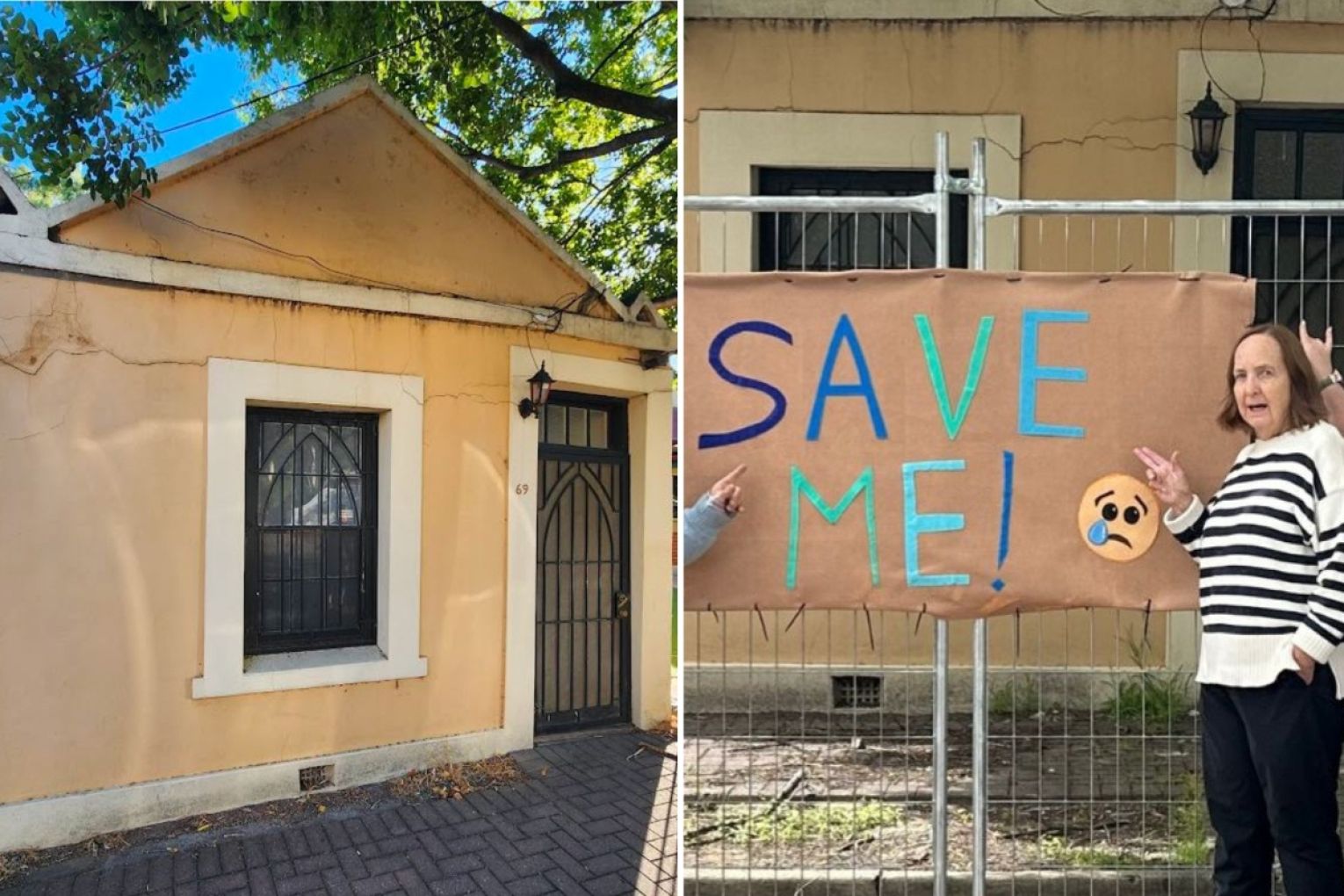 A decision has been made on the fate of the school house in Kensington after a Residents Association objected to its demolition. Photos: supplied. 