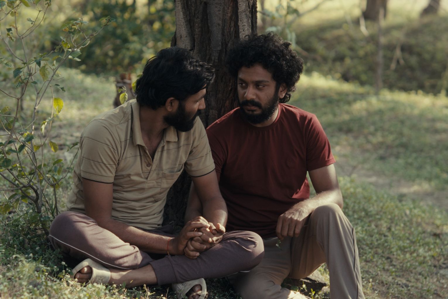 Anand (Bhushaan Manoj) and Balya (Suraaj Suman) star in Cactus Pears. Photo: Supplied