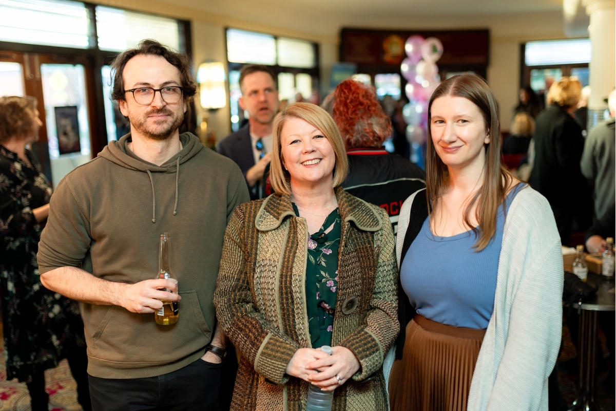 Luke Zangari, Louise Davies and Jess Hadland