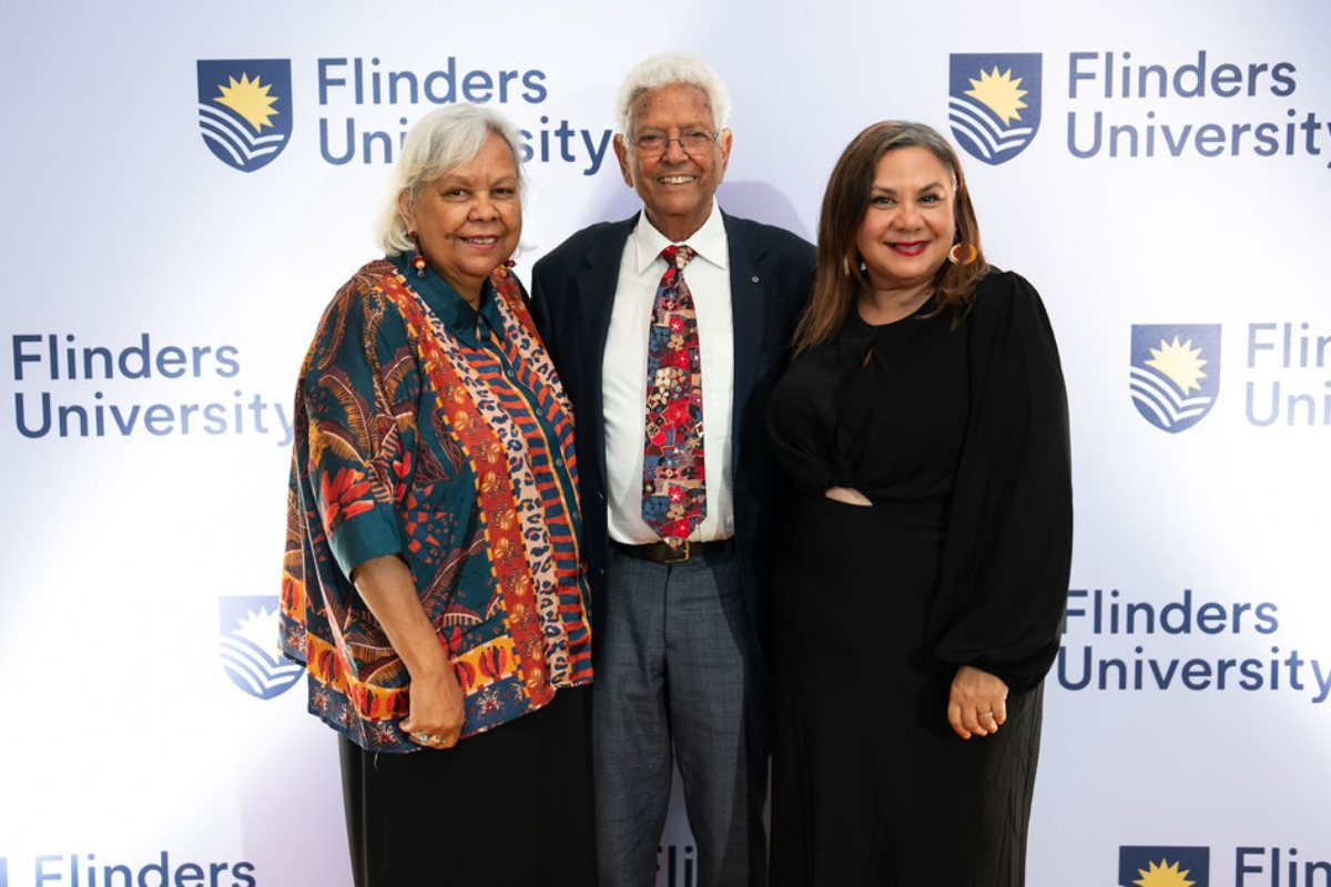 Professor Jackie Huggins AM FAHA, John Moriarty AM and Professor Simone Tur