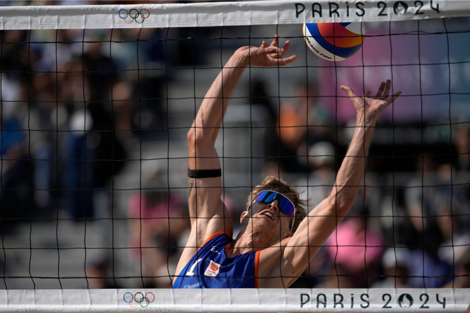 Dutch beach volleyball player Steven van de Velde has been banned from entering Australia. Photo: AAP